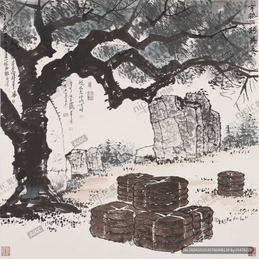 松石風(fēng)景畫