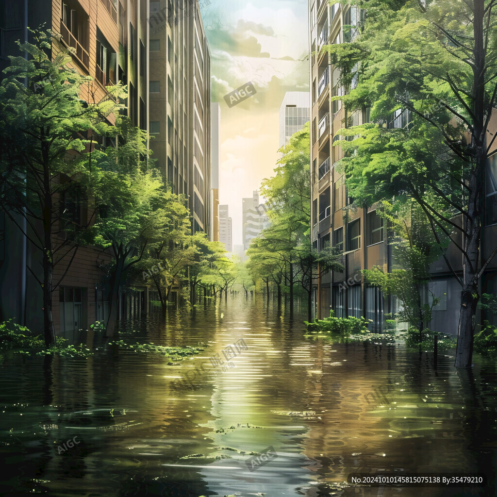 雨后的住宅區(qū)