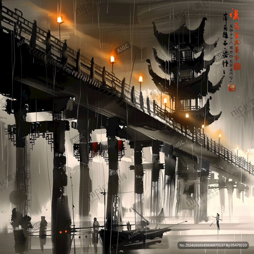 廣濟(jì)橋插畫