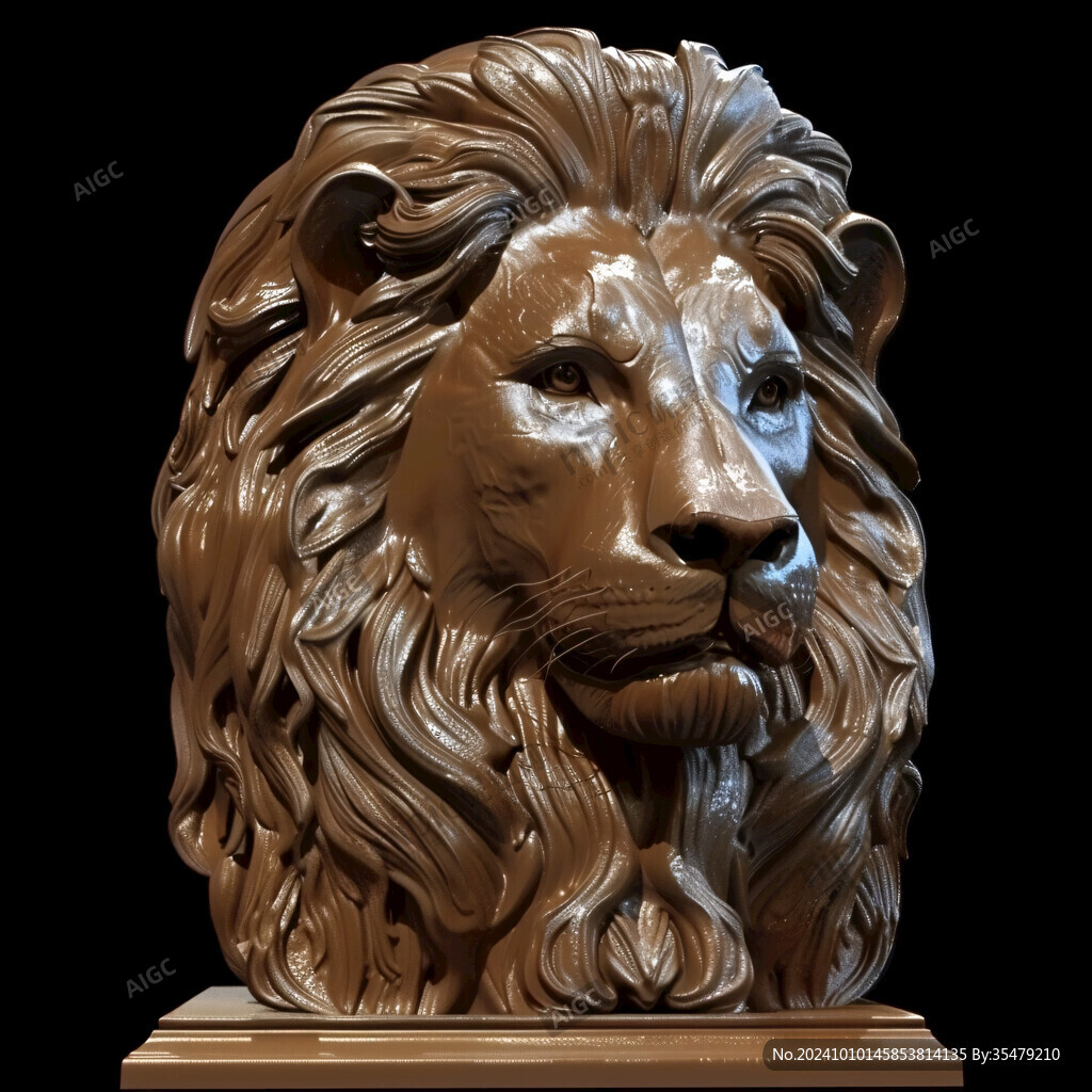 獅子木雕素材