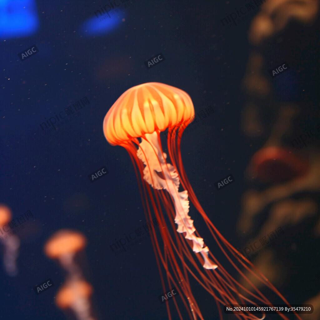 海洋生物夢幻水母
