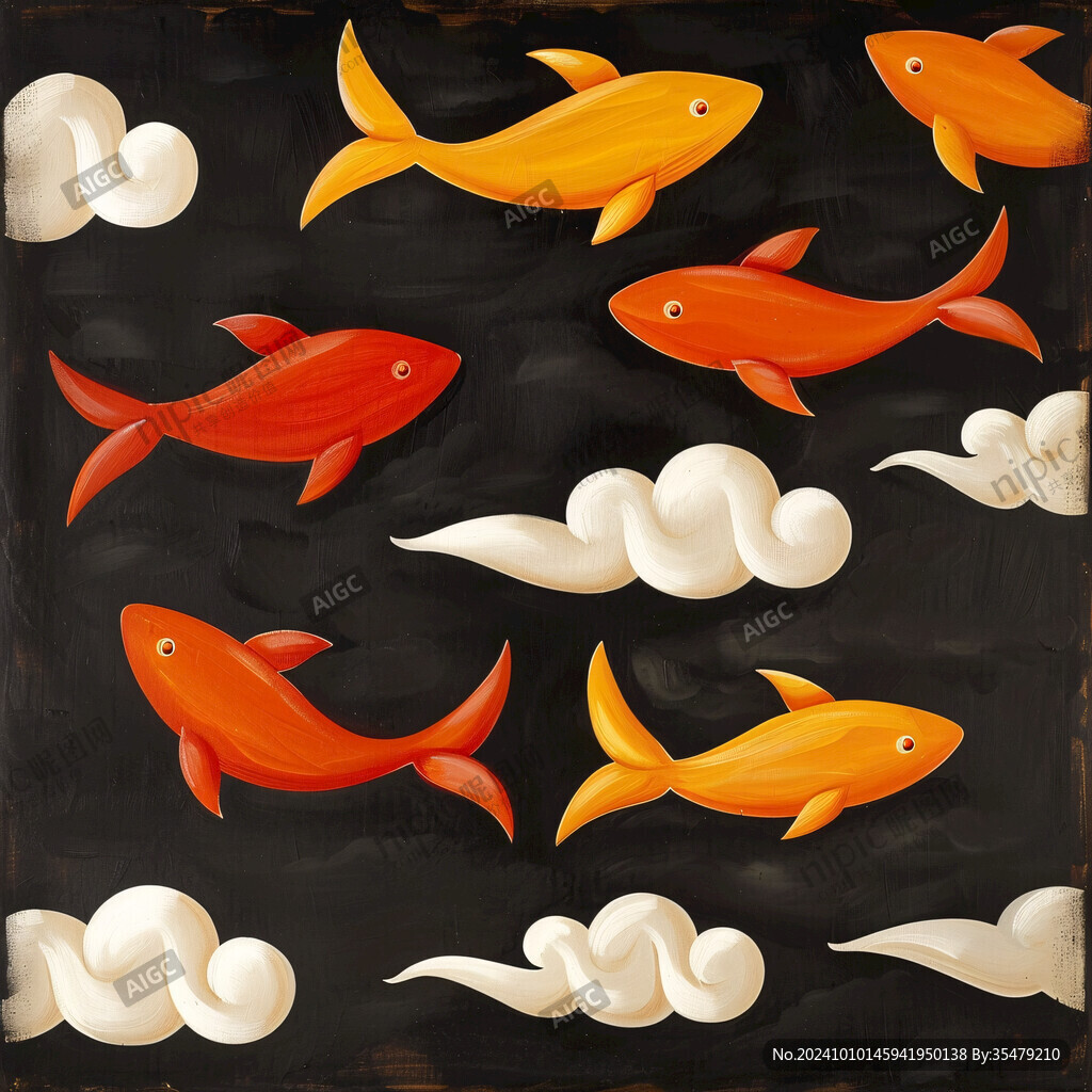 魚群3d畫