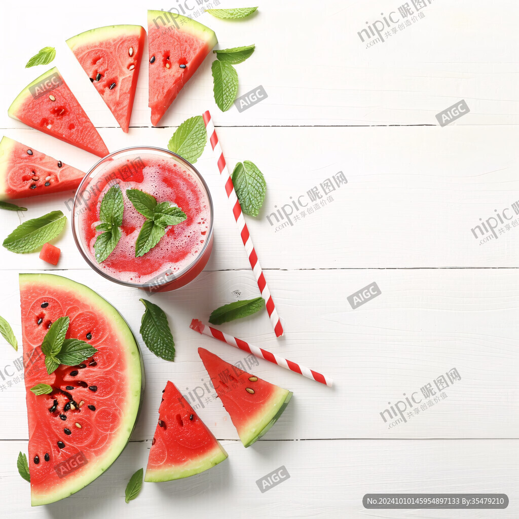 夏日時(shí)令水果西瓜