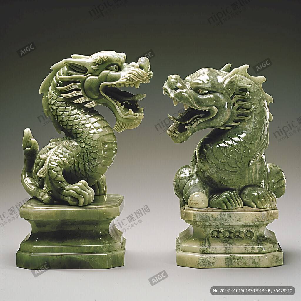 碧綠龍鳳配