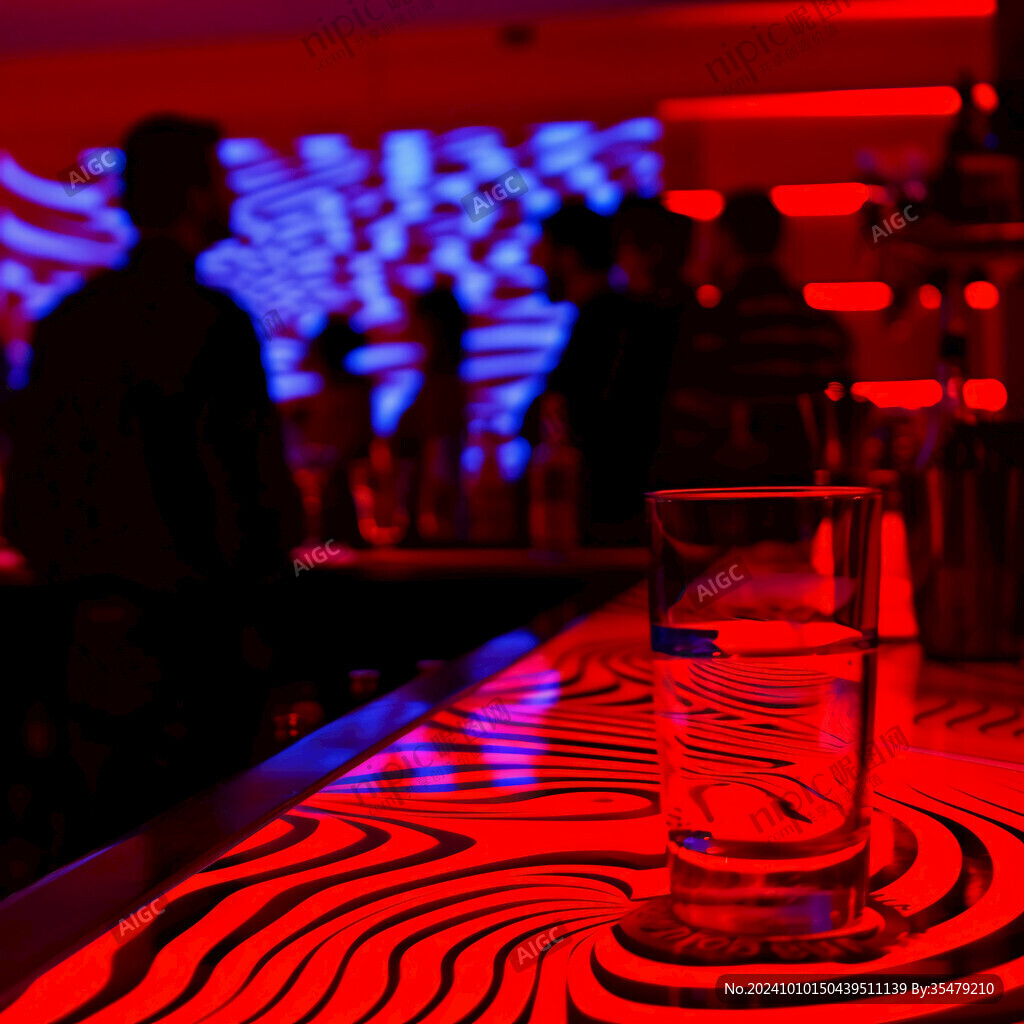 酒吧氛圍感背景布