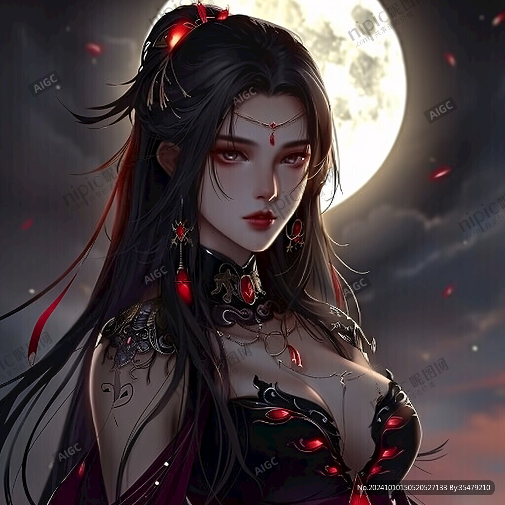 國風女性頭像