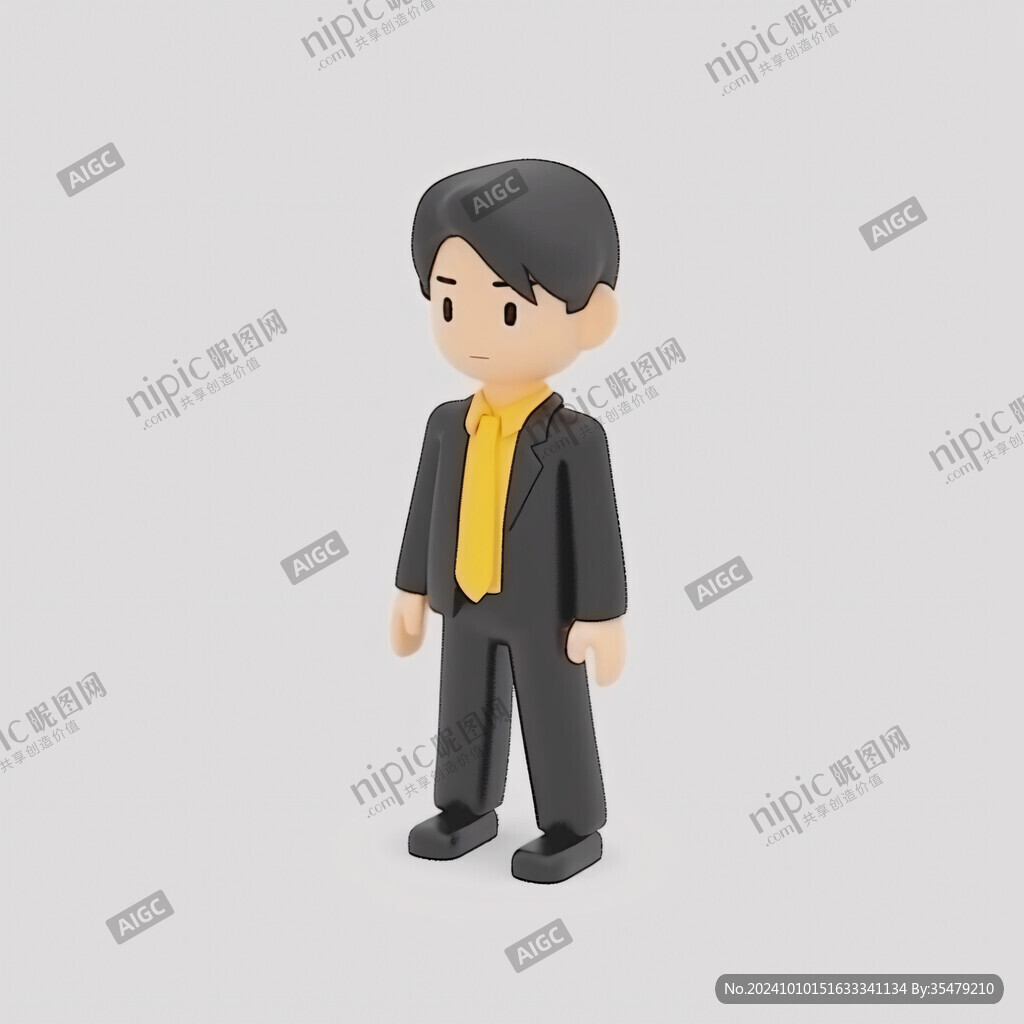 q版西裝男