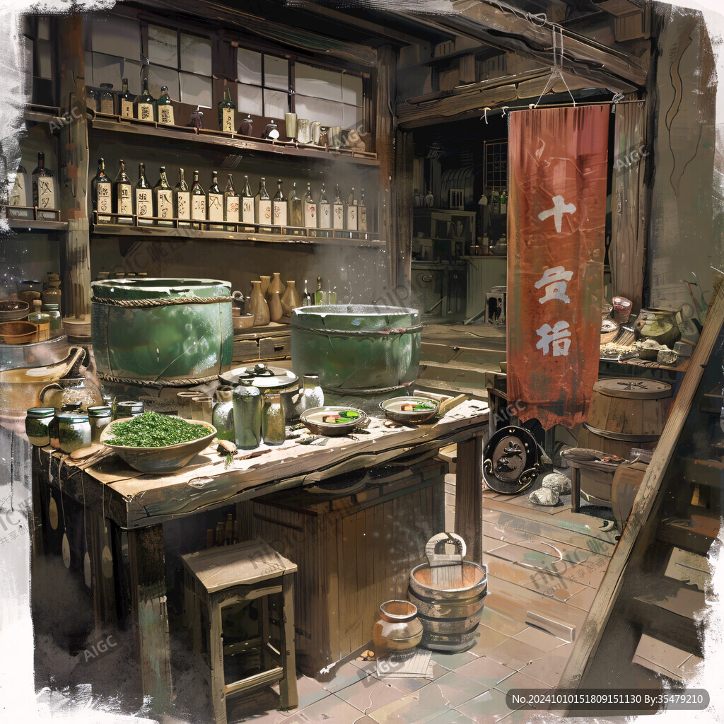 民國(guó)店鋪老場(chǎng)景