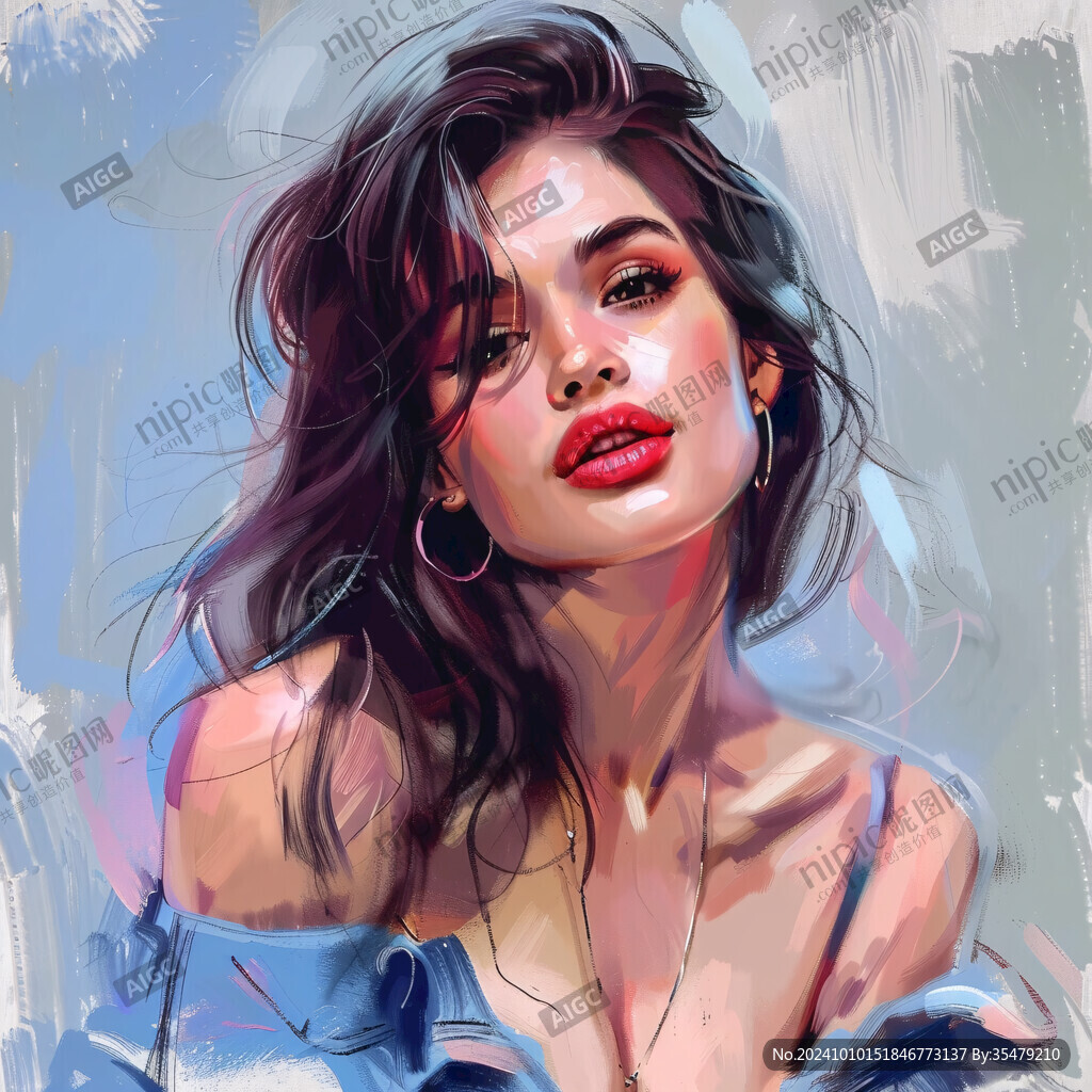 美女潮流插畫