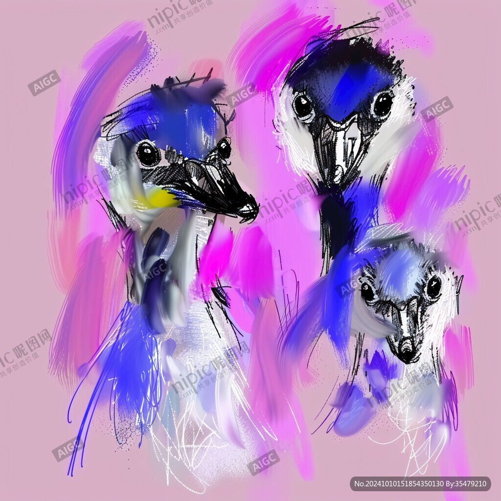 獅頭鵝插畫