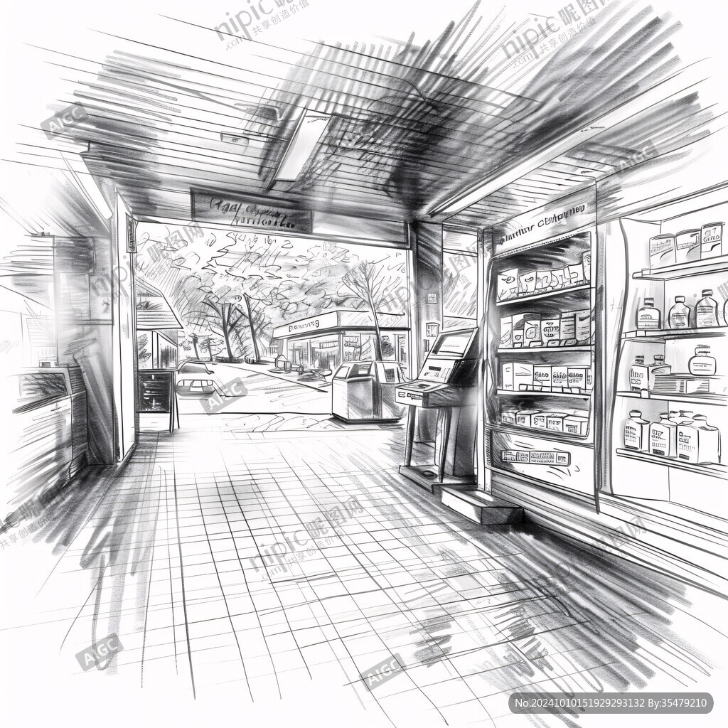 線稿插畫賣場設計