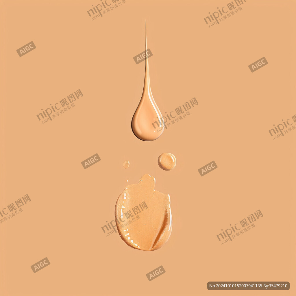 粉底液噴濺效果