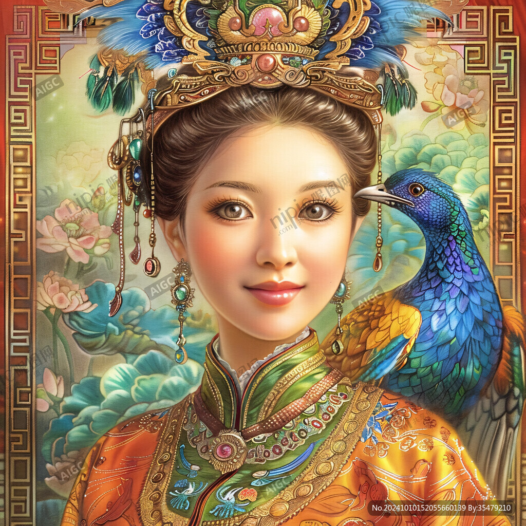清宮美女插畫
