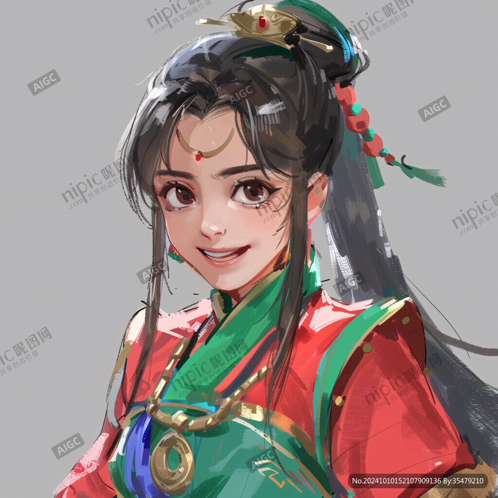 貂蟬人物插畫