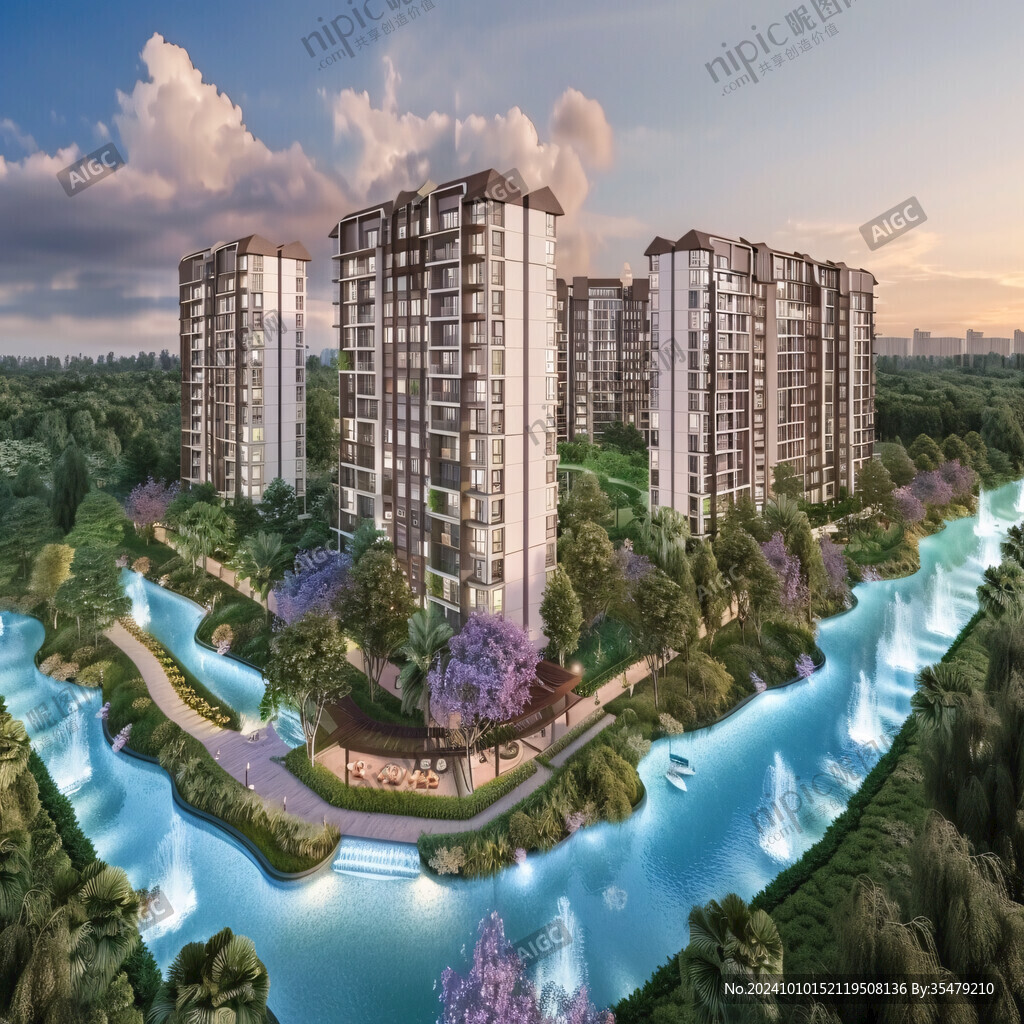 水景花園洋房住宅