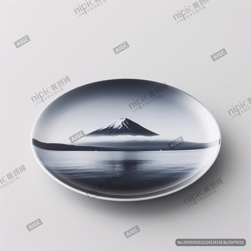 風景紋盤