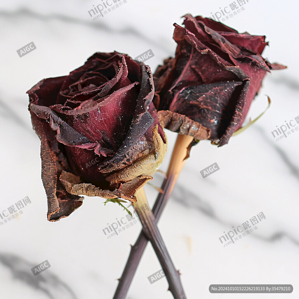 墨紅玫瑰花花