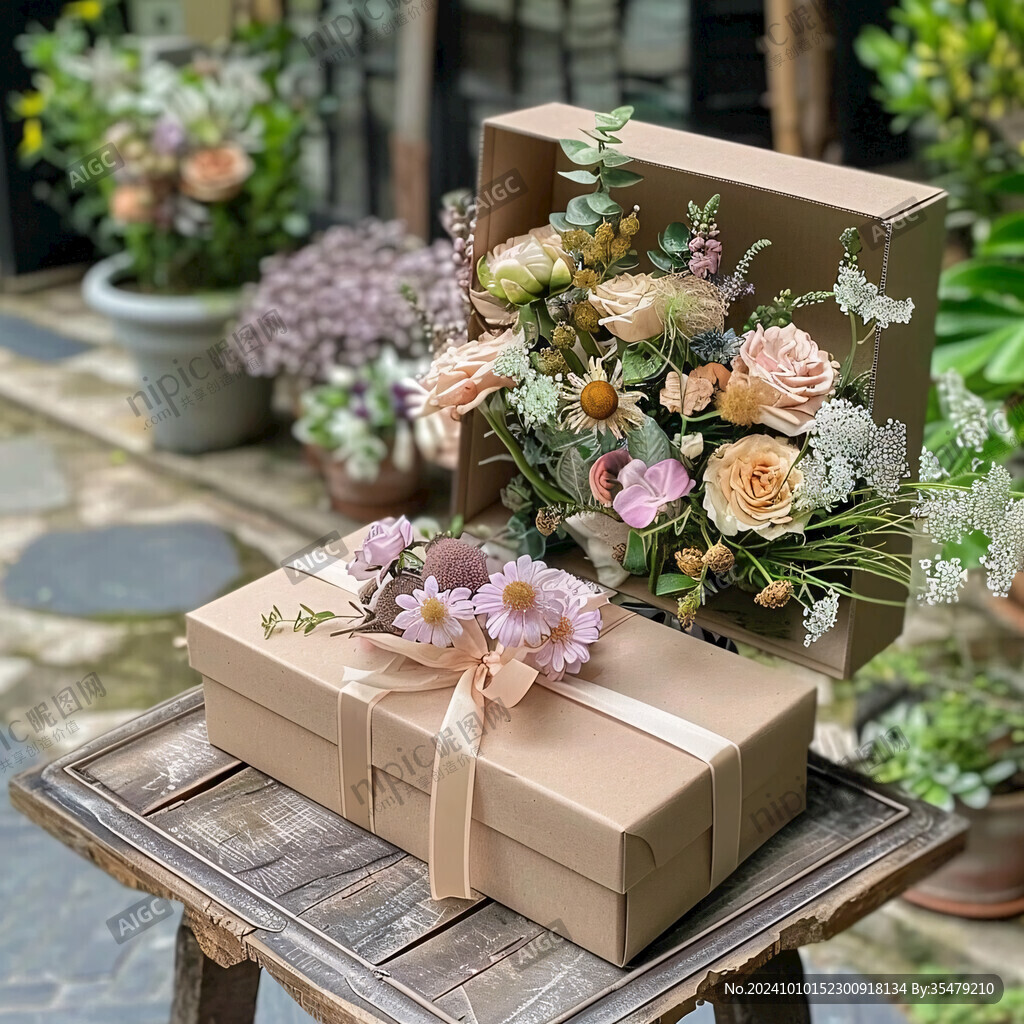 花藝花盒素材