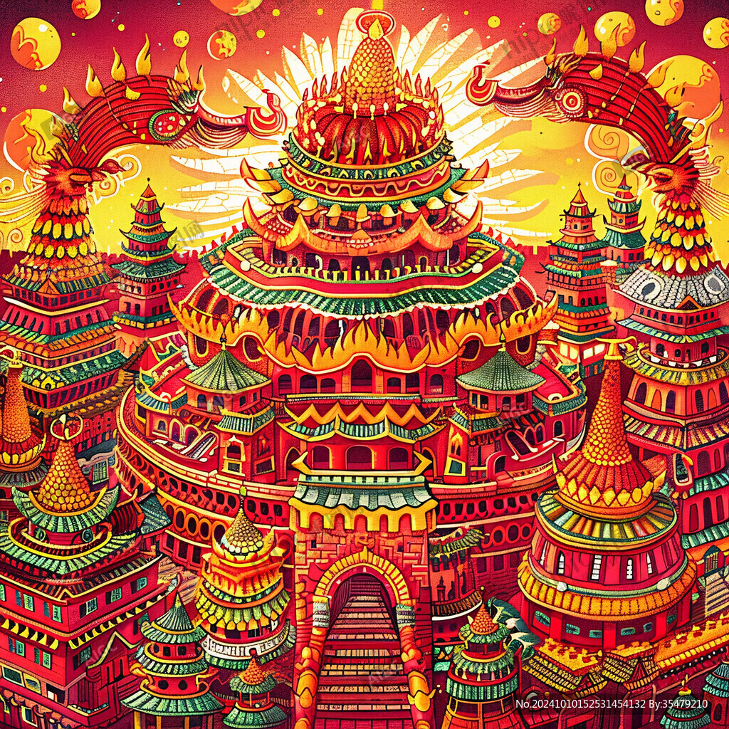 海壇城插畫
