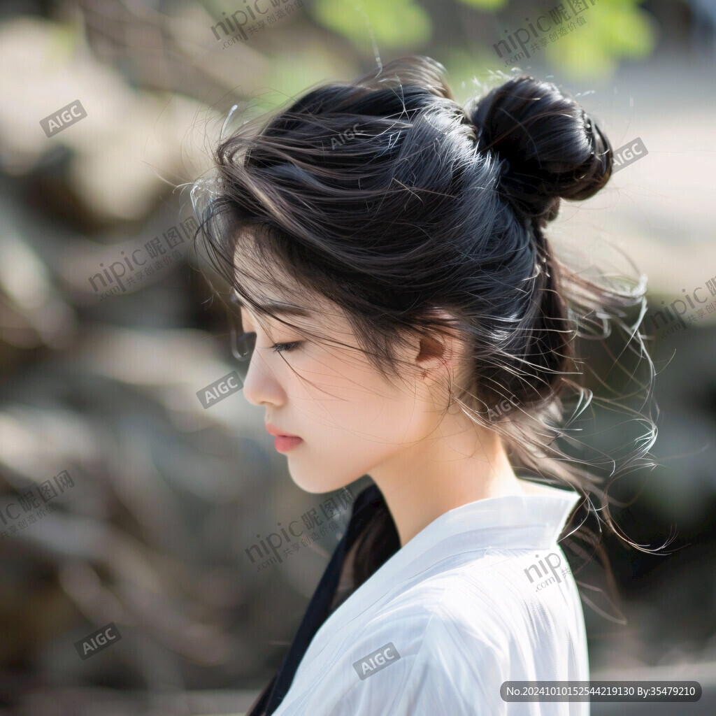 丸子頭美女