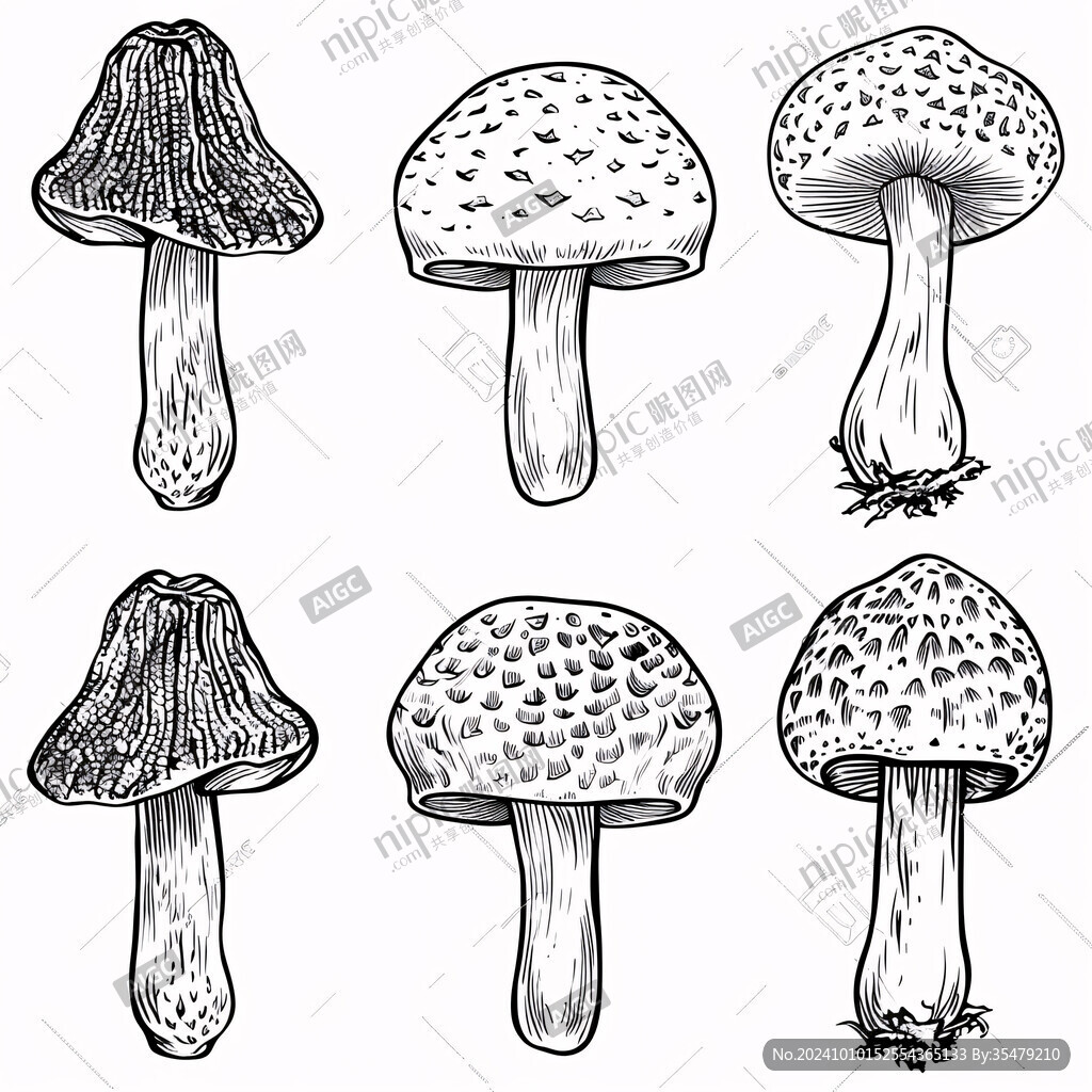 菌菇手繪