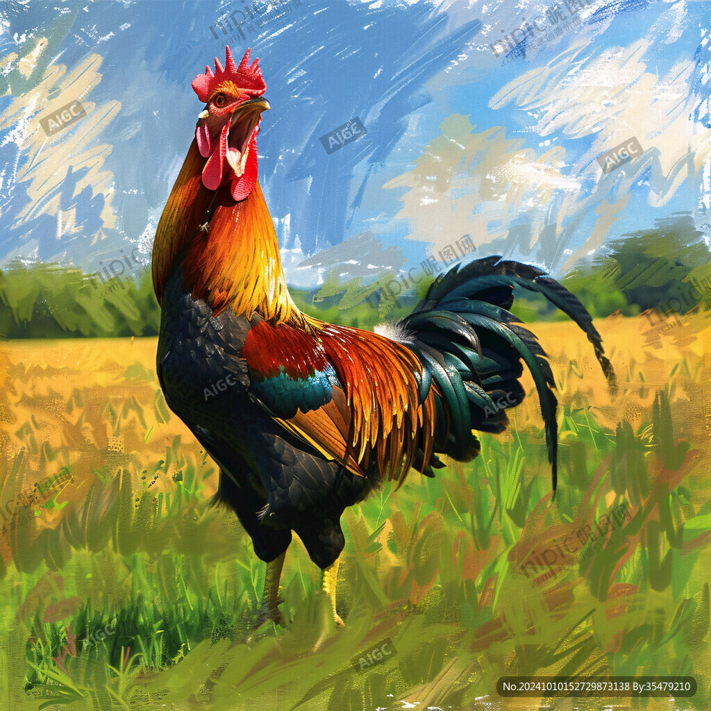走地雞插畫