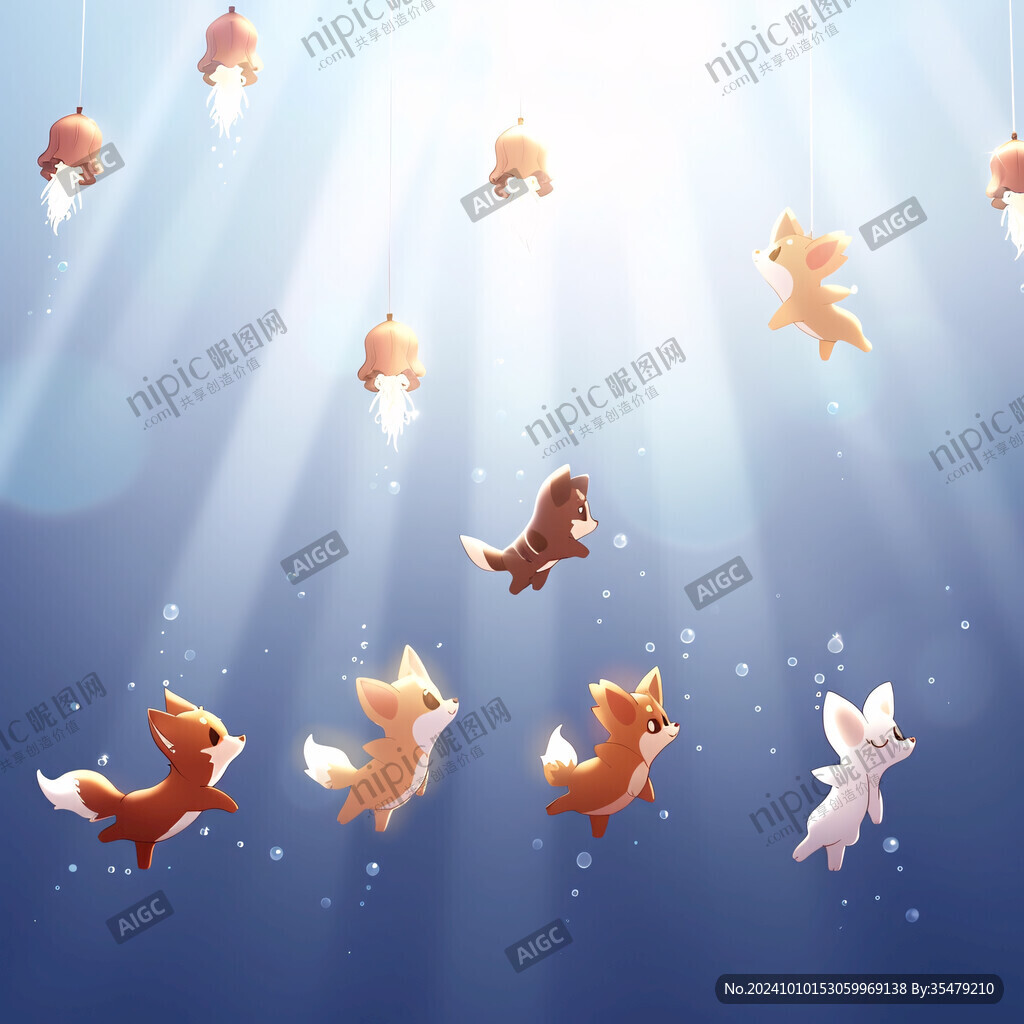 水面上的金魚群