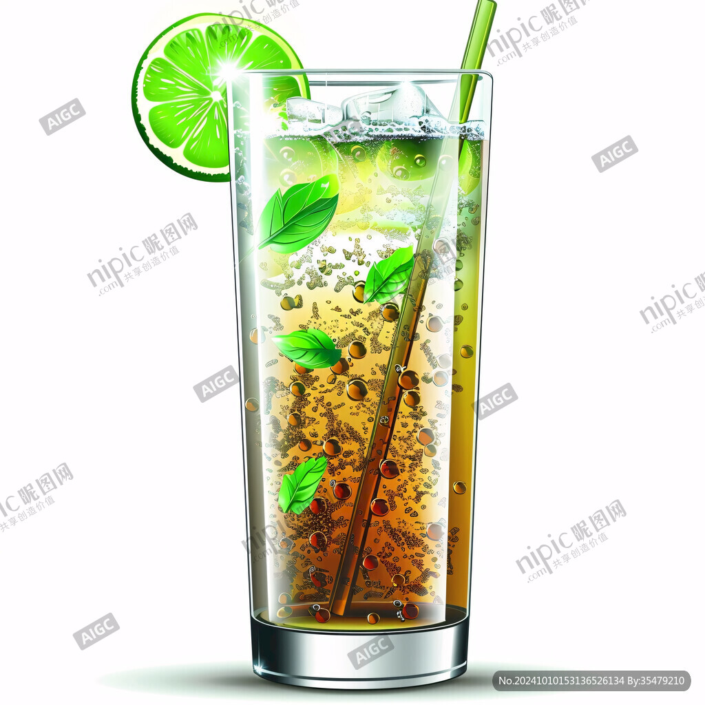 檸檬冰茶素材