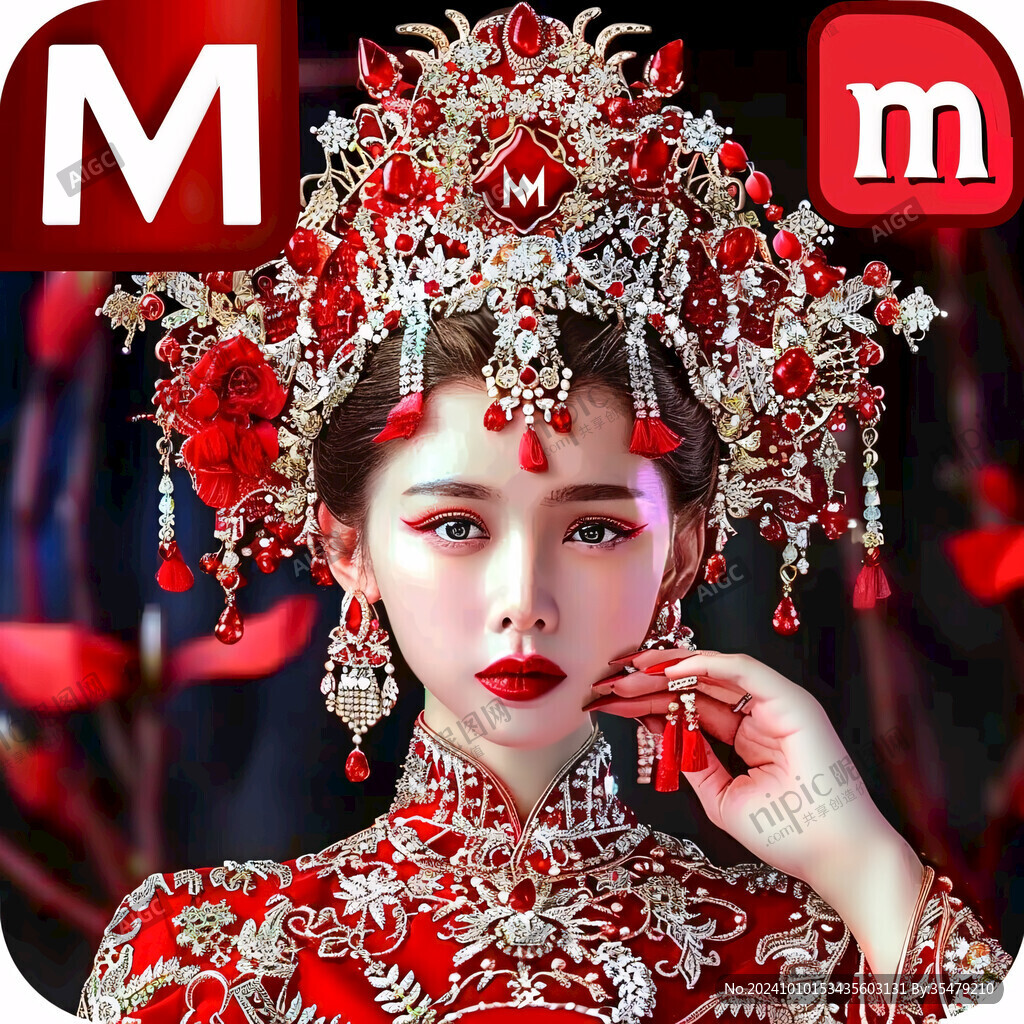 古風新娘頭飾