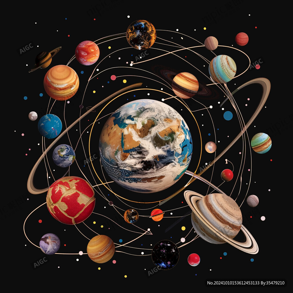 宇宙星球插畫