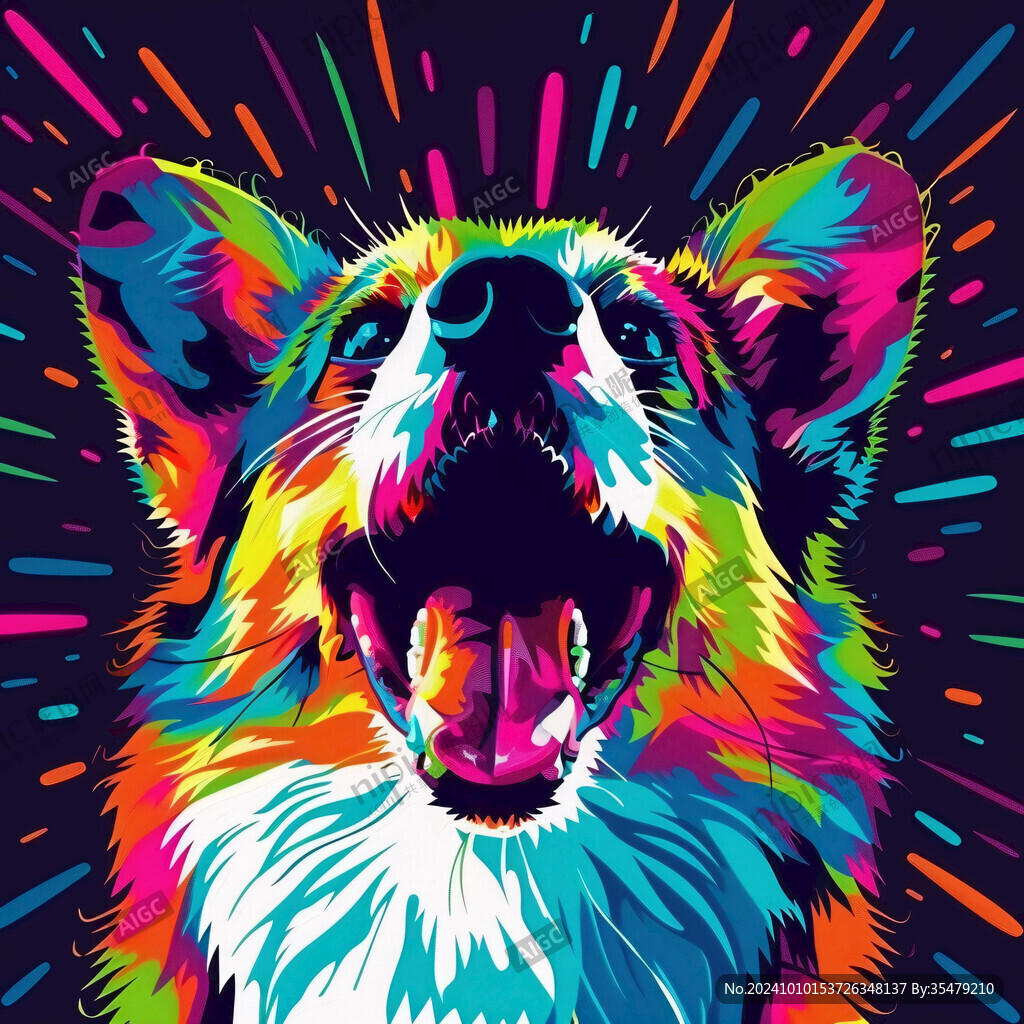 狗狗潮流插畫