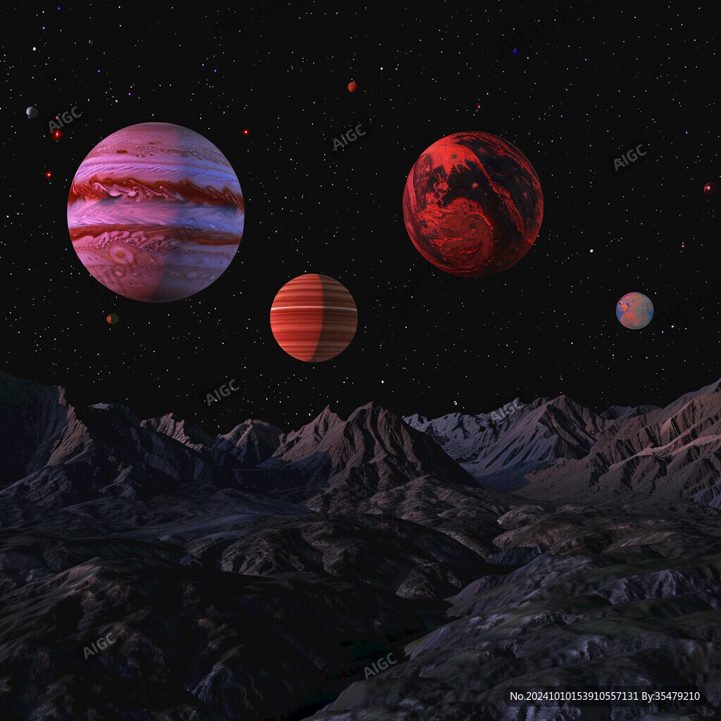 宇宙星球外星球體