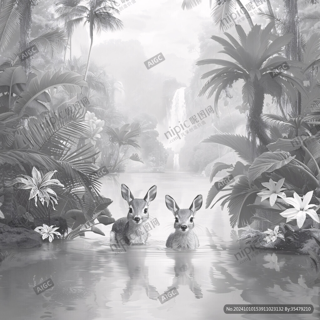 熱帶雨林插畫