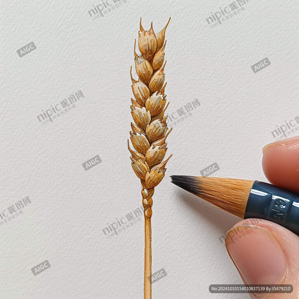手繪莜麥插畫