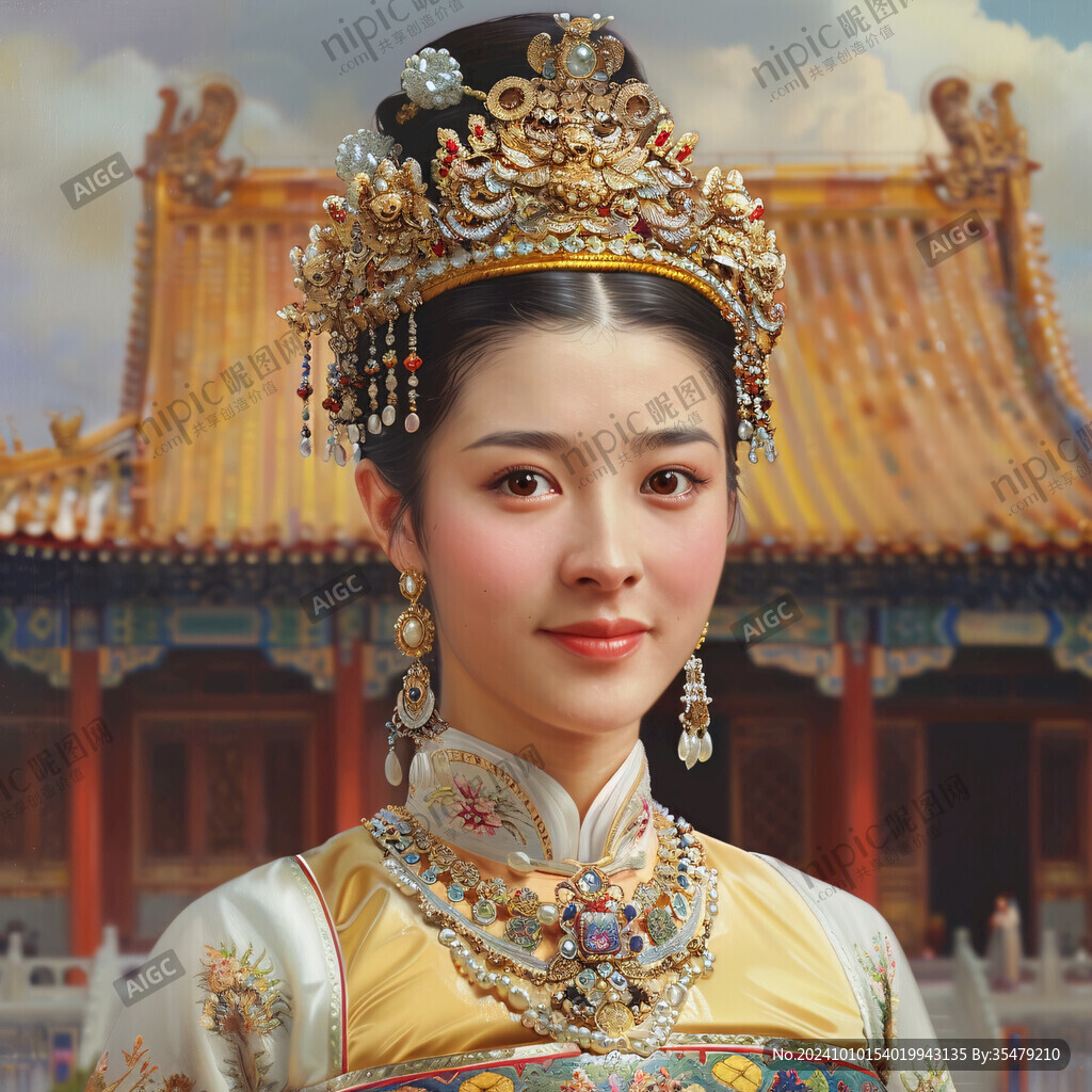 清宮美女插畫