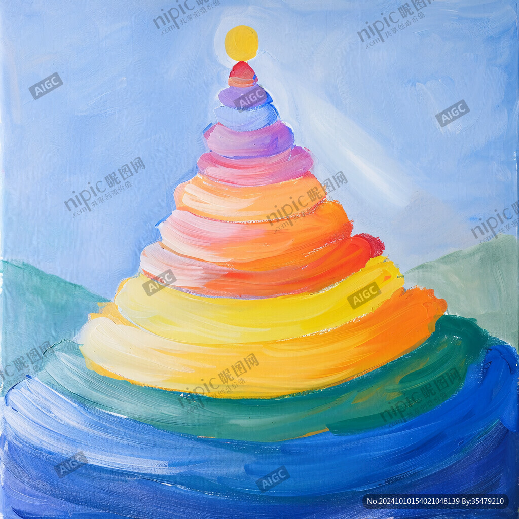 水晶塔插畫