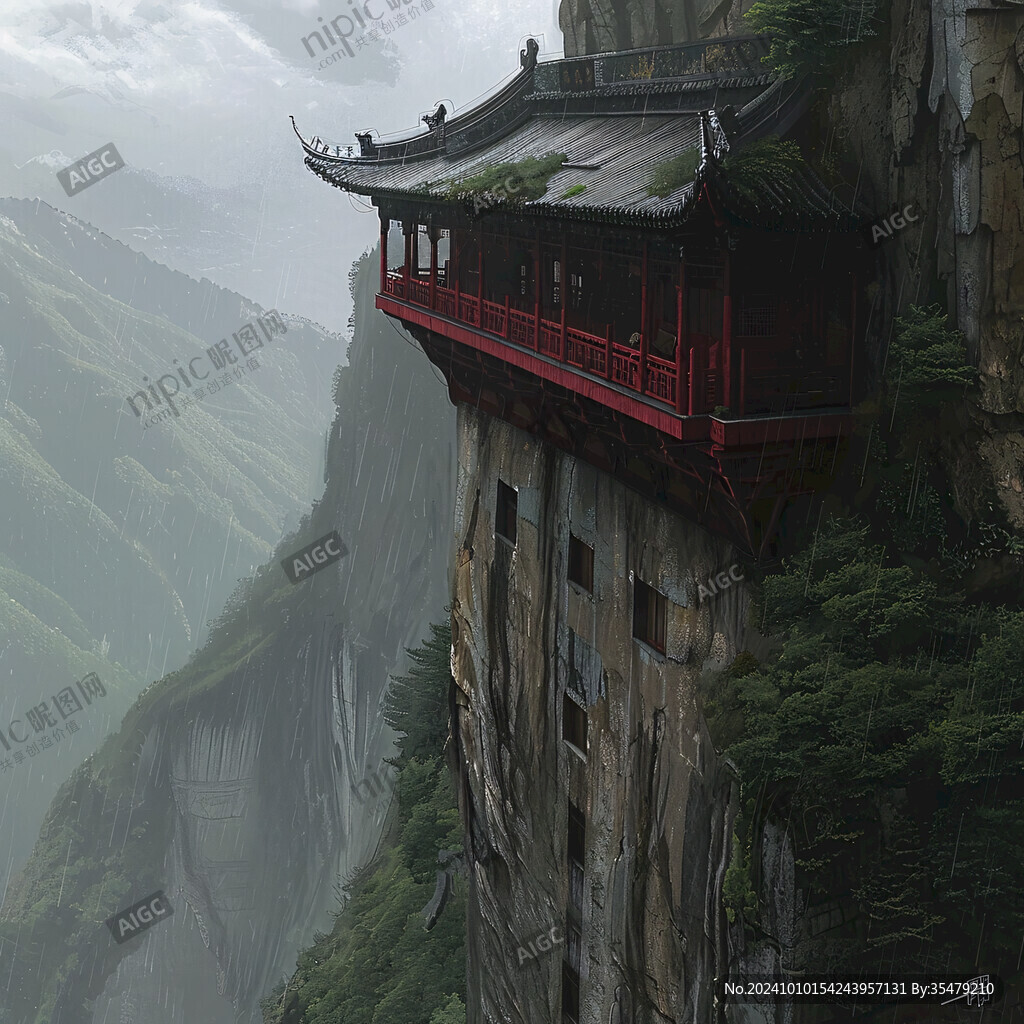 懸崖上的古建筑