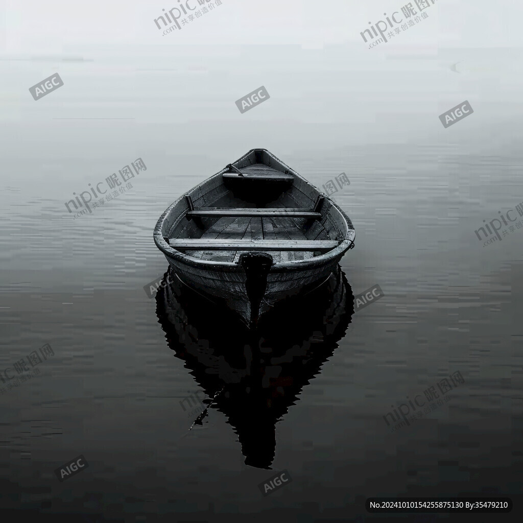 水面湖面小船