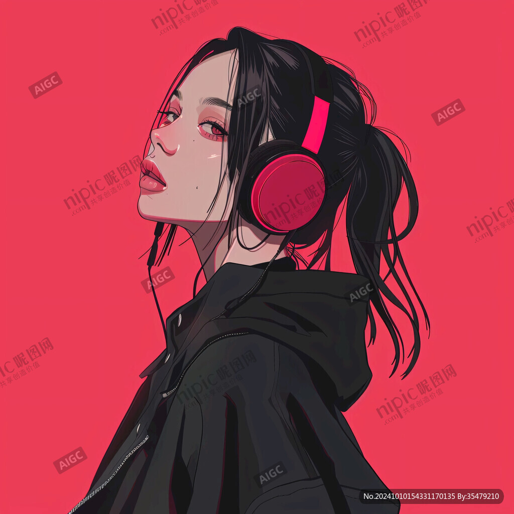 酷女孩插畫