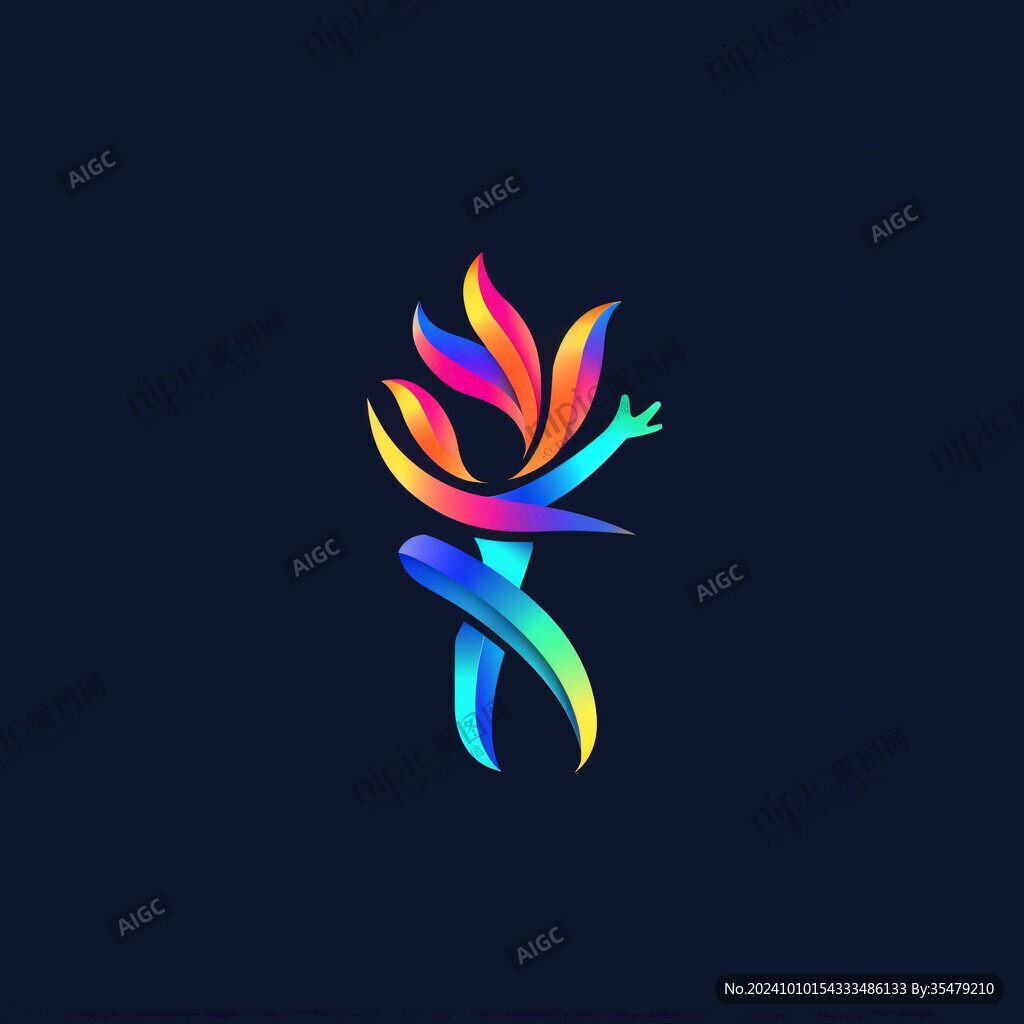 彩色鳳凰logo
