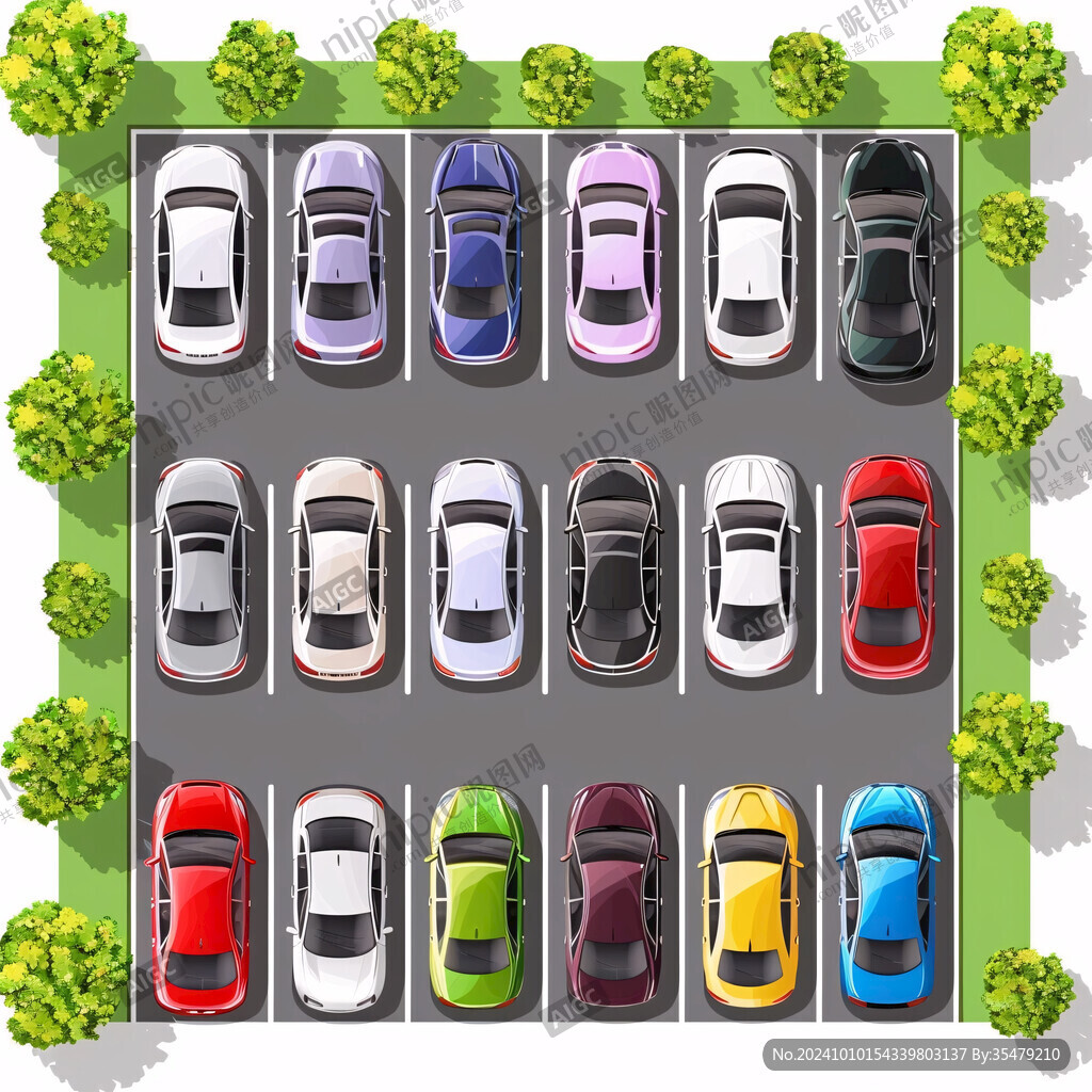生態停車位素材