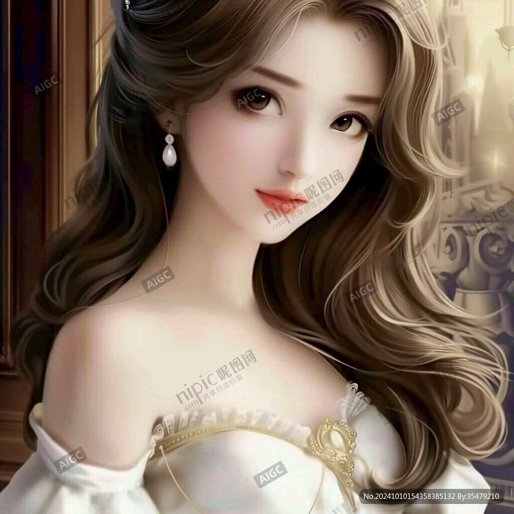寫實手繪美女
