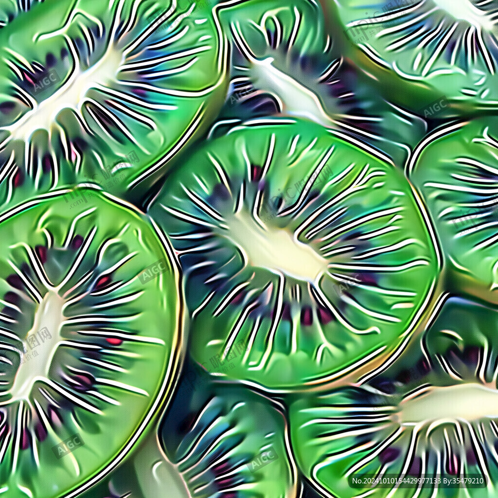 奇異果插畫(huà)彩繪