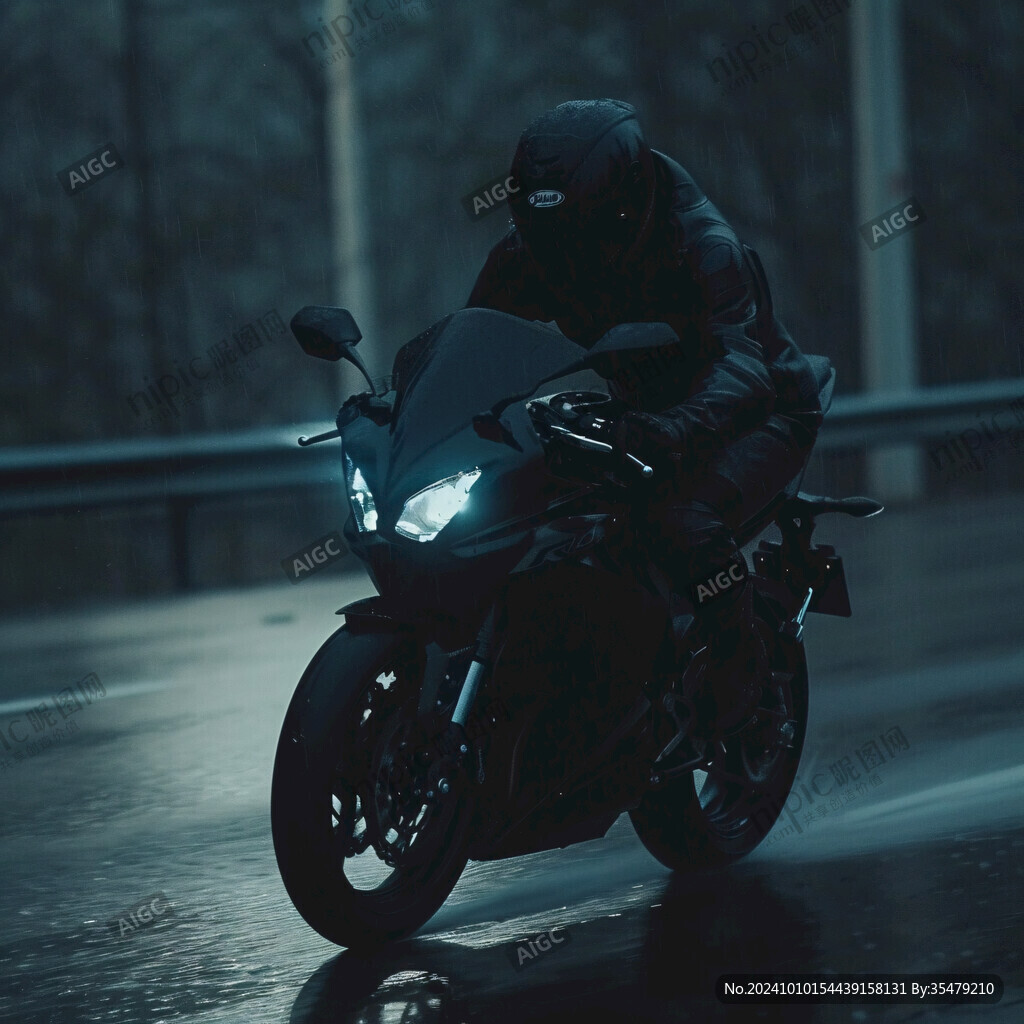 雨天摩托車(chē)