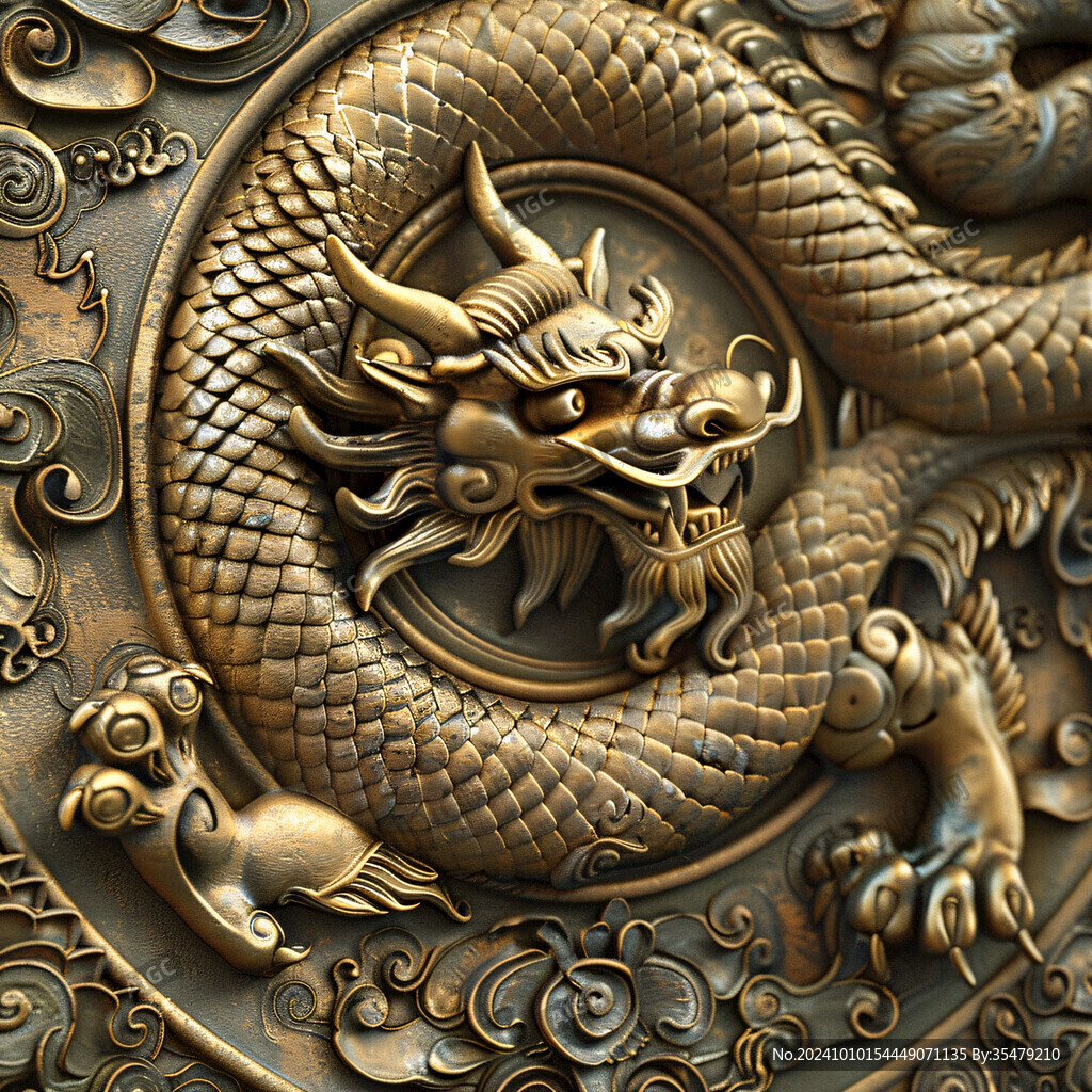 高清浮雕龍