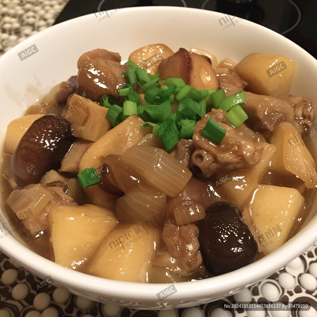 板栗燜花腩