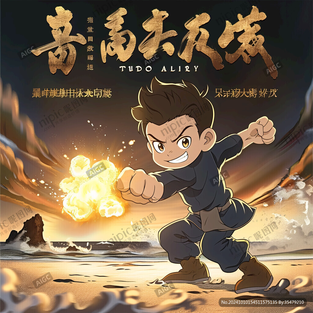 功夫酒插畫
