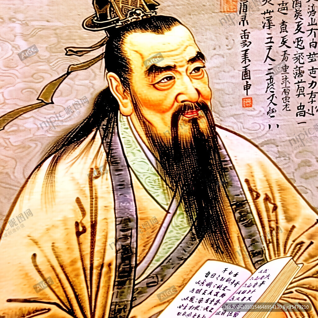 古代名人張衡掛畫
