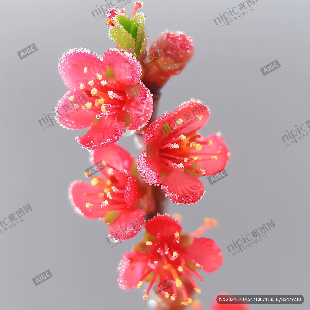 寫實桃花