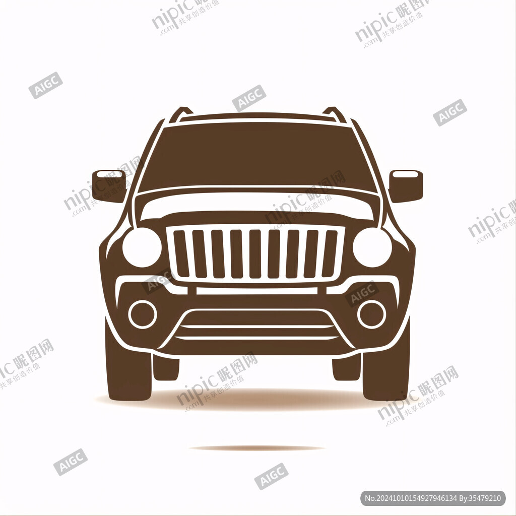 手繪越野車suv